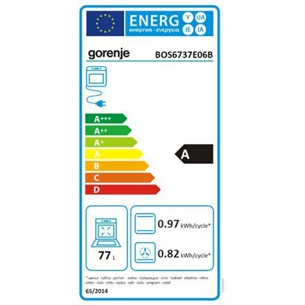 Gorenje BOS6737E06B cena un informācija | Cepeškrāsnis | 220.lv