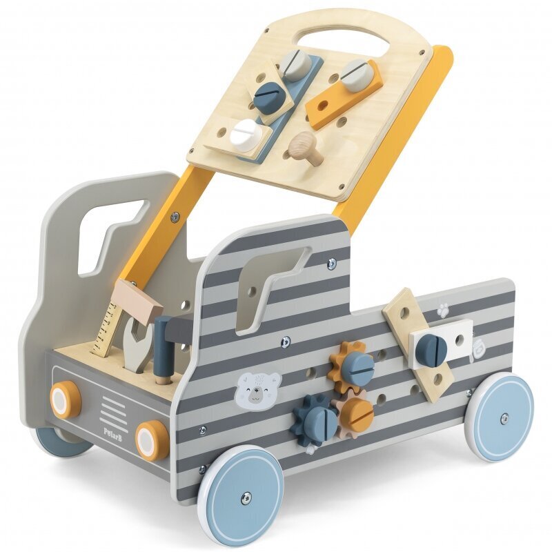 Koka mašīna ar instrumentiem PolarB Viga цена и информация | Rotaļlietas zīdaiņiem | 220.lv