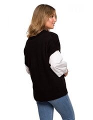 Adīta veste sievietēm BK076 - melna cena un informācija | Sieviešu džemperi | 220.lv