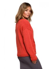Sieviešu jaciņa BK074 ar pogām un kabatām - oranža cena un informācija | Sieviešu džemperi | 220.lv