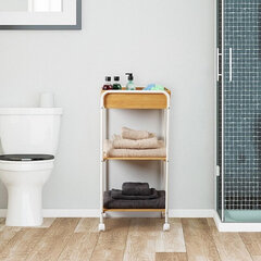 Полки для ванной комнаты, 29,5 x 81 x 40 см цена и информация | Полки | 220.lv