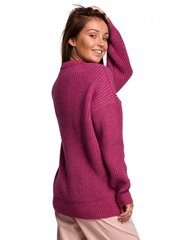 Garš džemperis sievietēm BK052 - rozā cena un informācija | BeKnit Apģērbi, apavi, aksesuāri | 220.lv