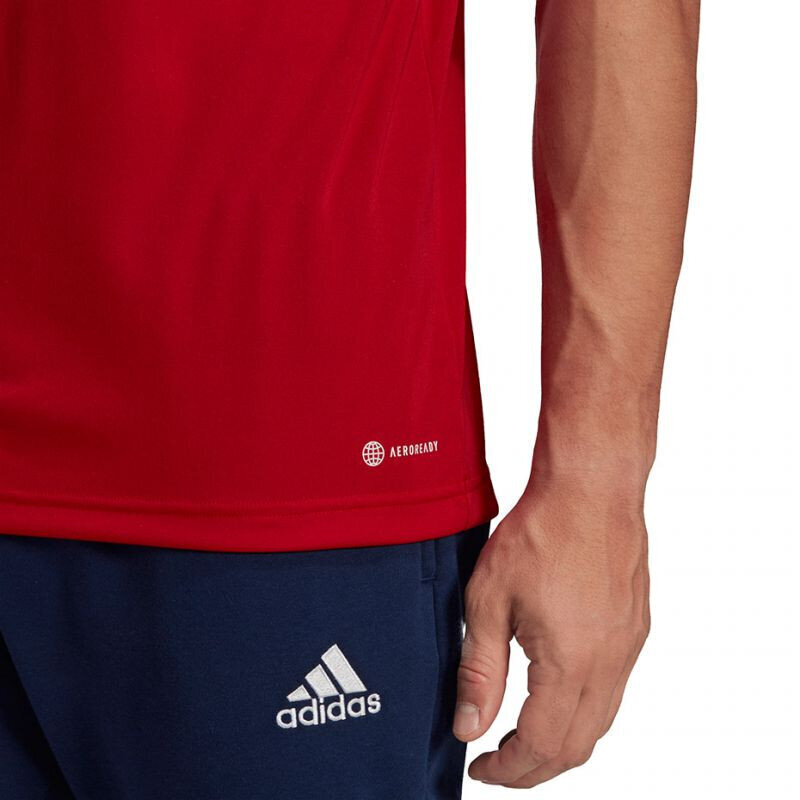 Sporta krekls vīriešiem Adidas Entrada 22 Polo, sarkans cena un informācija | Sporta apģērbs vīriešiem | 220.lv