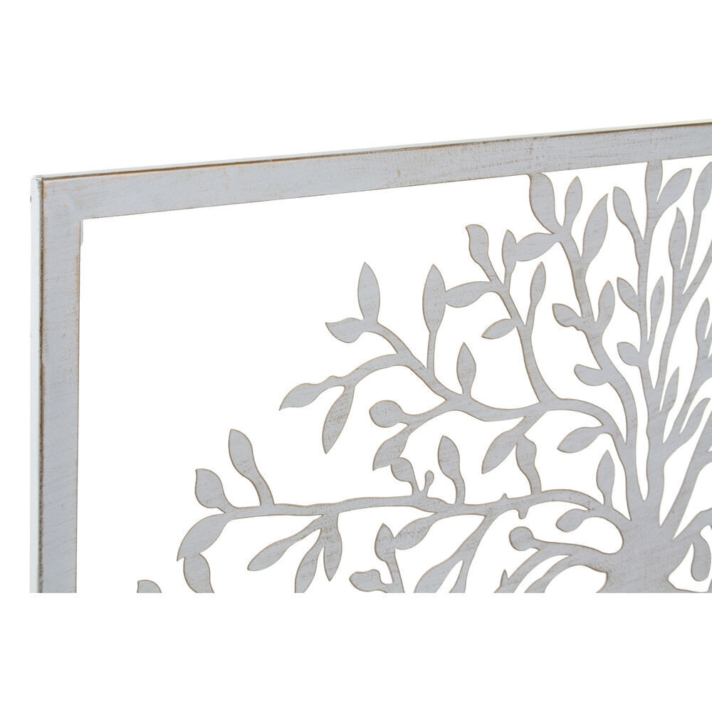 Sienas dekors DKD Home Decor Metāls Koks, 2 gab., 84,5 x 1 x 49 cm cena un informācija | Interjera priekšmeti | 220.lv