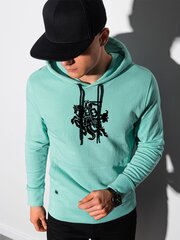 Mėtinės spalvos džemperis su gobtuvu "Vytis" B1154 -46514-XXL cena un informācija | Vīriešu jakas | 220.lv
