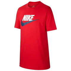 Спортивная футболка детская Nike G NSW Tee DPTL Basic Futura M AR5252659, красная цена и информация | Рубашки для мальчиков | 220.lv
