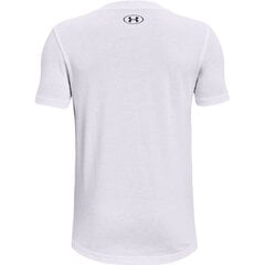 Детская футболка Under Armor Hoops Nitro Tee Jr 1361655 100, белая цена и информация | Рубашки для мальчиков | 220.lv