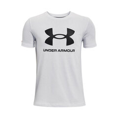 T-krekls bērniem Under Armour Y Sportstyle Logo SS Jr 1363 282 014, pelēks цена и информация | Рубашки для мальчиков | 220.lv