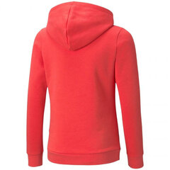 Džemperis meitenēm Puma ESS Logo Hoodie FL Jr 587031 35, sarkans цена и информация | Свитеры, жилетки, пиджаки для девочек | 220.lv