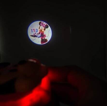 Pulkstenis ar projektoru Pelēns Mikijs cena un informācija | Bērnu aksesuāri | 220.lv