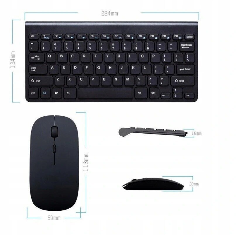 Wireless Keyboard Set cena un informācija | Klaviatūras | 220.lv