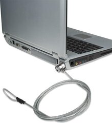 Защитный кабель для ноутбука Manhattan K-Slot, 3 мм, 1,4 м, с ключом цена и информация | Охлаждающие подставки и другие принадлежности | 220.lv
