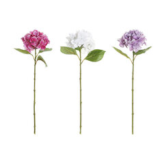 Dekoratīvs Zieds DKD Home Decor Balts Fuksijas Ceriņu, 3 gab. cena un informācija | Mākslīgie ziedi | 220.lv