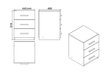 Mēbeļu komplekts Kalune Design VO12, brūns/melns cena un informācija | Datorgaldi, rakstāmgaldi, biroja galdi | 220.lv