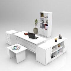 Набор мебели Kalune Design VO15, белый цена и информация | Компьютерные, письменные столы | 220.lv