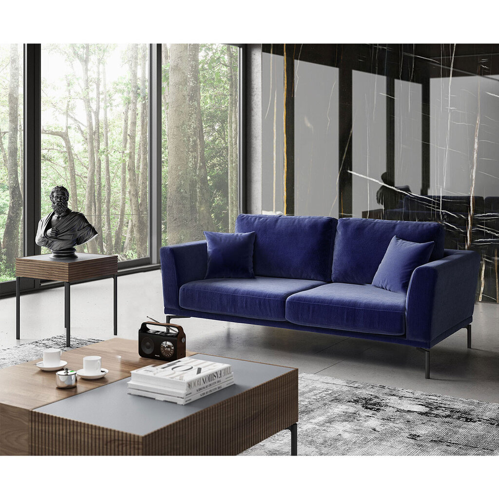 Divvietīgs dīvāns Kalune Design Jade, zils cena un informācija | Dīvāni | 220.lv