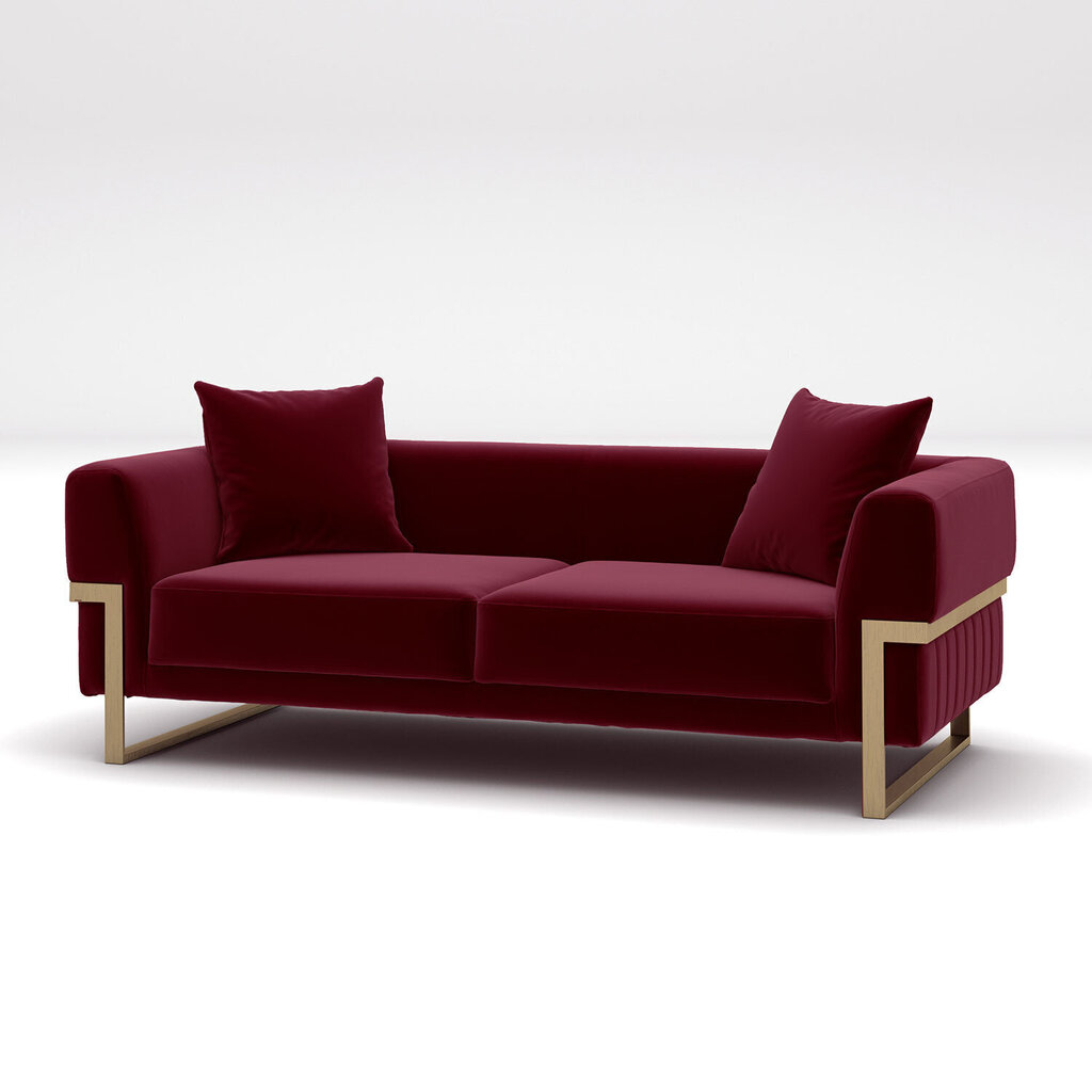 Divvietīgs dīvāns Kalune Design Magenta, brūns cena un informācija | Dīvāni | 220.lv