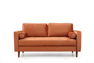 Двухместный диван Kalune Design Rome, оранжевый цена и информация | Диваны | 220.lv