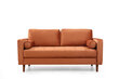 Divvietīgs dīvāns Kalune Design Rome, oranžs цена и информация | Dīvāni | 220.lv