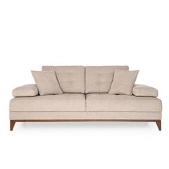 Divvietīgs dīvāns Kalune Design Sonya, smilškrāsas cena un informācija | Dīvāni | 220.lv