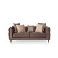 Divvietīgs dīvāns Kalune Design Olympus, brūns cena un informācija | Dīvāni | 220.lv