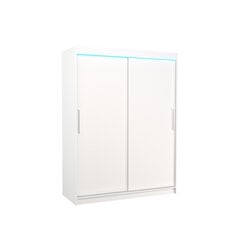 Skapis ar LED apgaismojumu ADRK Furniture Denver, balts цена и информация | Шкафы | 220.lv