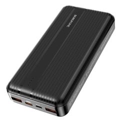 Borofone BJ9A URANUS power banka 20000 mAh / 2 x USB melna cena un informācija | Lādētāji-akumulatori (Power bank) | 220.lv