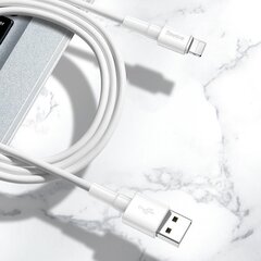 Baseus Mini USB Lightning Cable 2.4A 1m (White) цена и информация | Кабели для телефонов | 220.lv