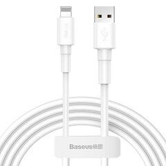 Baseus Mini USB Lightning Cable 2.4A 1m (White) цена и информация | Кабели для телефонов | 220.lv