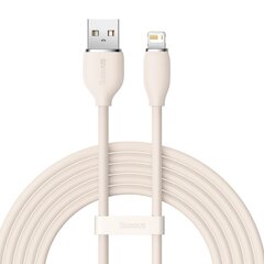 Baseus cable, USB cable - Lightning 2.4A, length 2 m Jelly Liquid Silica Gel - pink цена и информация | Кабели для телефонов | 220.lv