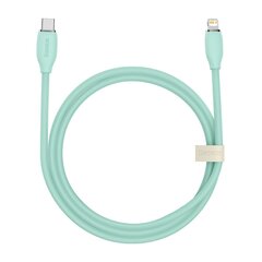 Baseus cable, USB Type C - Lightning 20W cable, 1.2 m long Jelly Liquid Silica Gel - green цена и информация | Кабели для телефонов | 220.lv