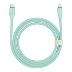 Baseus cable, USB Type C - Lightning 20W cable, length 2 m Jelly Liquid Silica Gel - green cena un informācija | Savienotājkabeļi | 220.lv