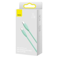 Baseus cable, USB Type C - Lightning 20W cable, length 2 m Jelly Liquid Silica Gel - green цена и информация | Кабели для телефонов | 220.lv