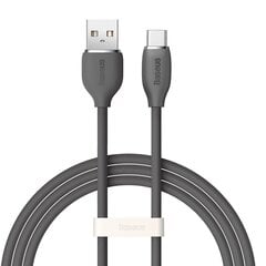 Baseus cable, USB cable - USB Type C 100W 1.2 m long Jelly Liquid Silica Gel - black цена и информация | Кабели для телефонов | 220.lv