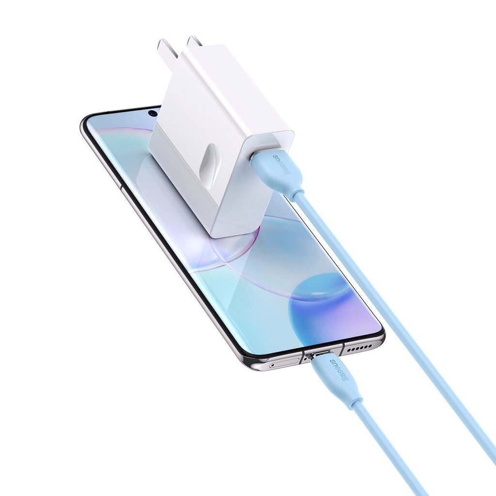 Baseus cable, USB cable - USB Type C 100W 2 m long Jelly Liquid Silica Gel - blue цена и информация | Savienotājkabeļi | 220.lv