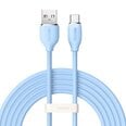 Baseus cable, USB cable - USB Type C 100W 2 m long Jelly Liquid Silica Gel - blue