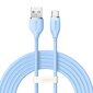 Baseus cable, USB cable - USB Type C 100W 2 m long Jelly Liquid Silica Gel - blue cena un informācija | Savienotājkabeļi | 220.lv