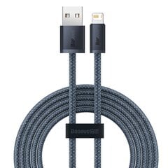 Baseus iPhone USB cable - Lightning 2m, 2.4A gray (CALD000516) kaina ir informacija | Savienotājkabeļi | 220.lv