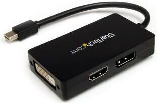 Adapteris StarTech MDP2DPDVHD Travel A/V 3-in-1 Mini DisplayPort to DisplayPort DVI HDMI cena un informācija | Adapteri un USB centrmezgli | 220.lv