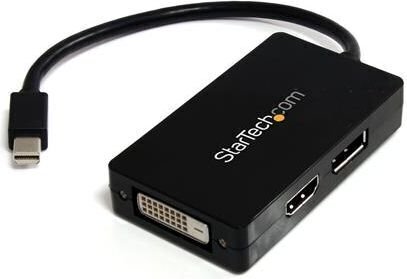 Adapteris StarTech MDP2DPDVHD Travel A/V 3-in-1 Mini DisplayPort to DisplayPort DVI HDMI цена и информация | Adapteri un USB centrmezgli | 220.lv