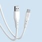 Dudao cable USB - USB Type C 6A cable 1 m white (TGL3T) цена и информация | Savienotājkabeļi | 220.lv