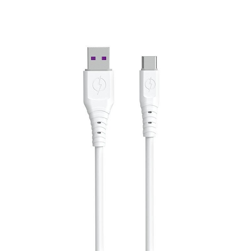 Dudao cable USB - USB Type C 6A cable 1 m white (TGL3T) цена и информация | Savienotājkabeļi | 220.lv