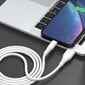 Dudao cable USB - USB Type C 6A cable 1 m white (TGL3T) цена и информация | Savienotājkabeļi | 220.lv