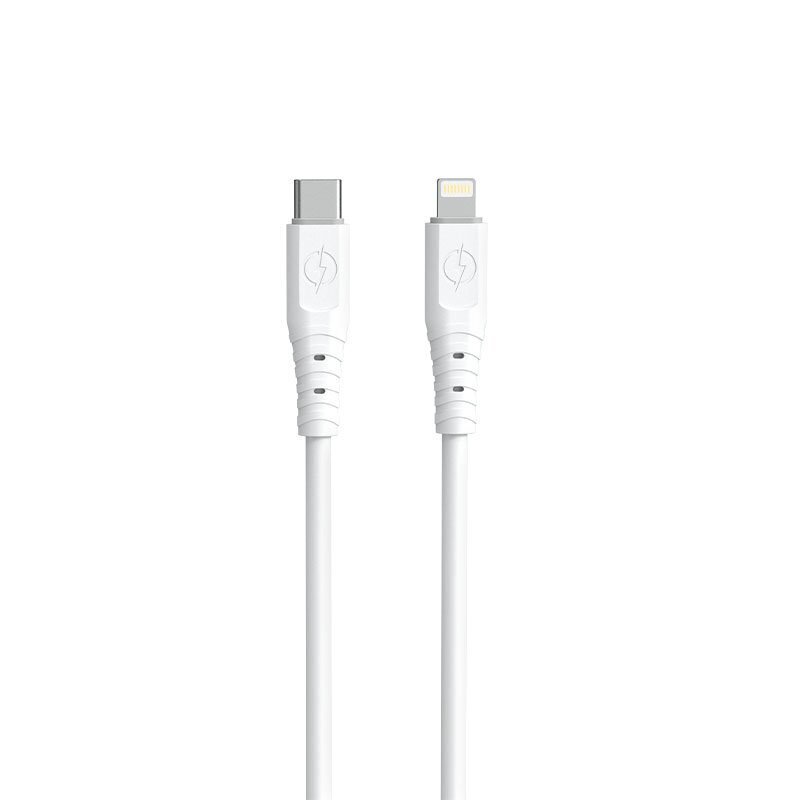 Dudao cable, USB Type C cable - Lightning 6A 65W PD white (TGL3X) цена и информация | Savienotājkabeļi | 220.lv