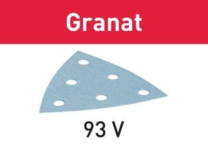 Slīppapīrs Granat 497399 STF V93/6 P320 GR/100 Festool cena un informācija | Rokas instrumenti | 220.lv