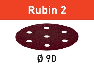 Slīpripa Rubin 2 499079 STF D90/6 P80 RU2/50 Festool cena un informācija | Slīpmašīnas | 220.lv