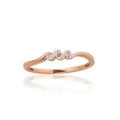 Золотое кольцо с бриллиантами "Токио XLI" из красного золота 585 пробы 4752263004603 цена и информация | Кольца | 220.lv