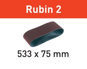 Slīplente Rubin 2 499159 L533X 75-P120 RU2/10 Festool cena un informācija | Slīpmašīnas | 220.lv