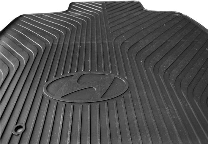 Autopaklāji Hyundai Veloster 2011-> (black) cena un informācija | Gumijas paklājiņi pēc auto modeļiem | 220.lv
