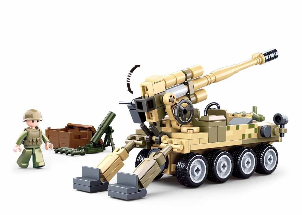 Sluban army model 8×8 Mobile Cannon cena un informācija | Konstruktori | 220.lv
